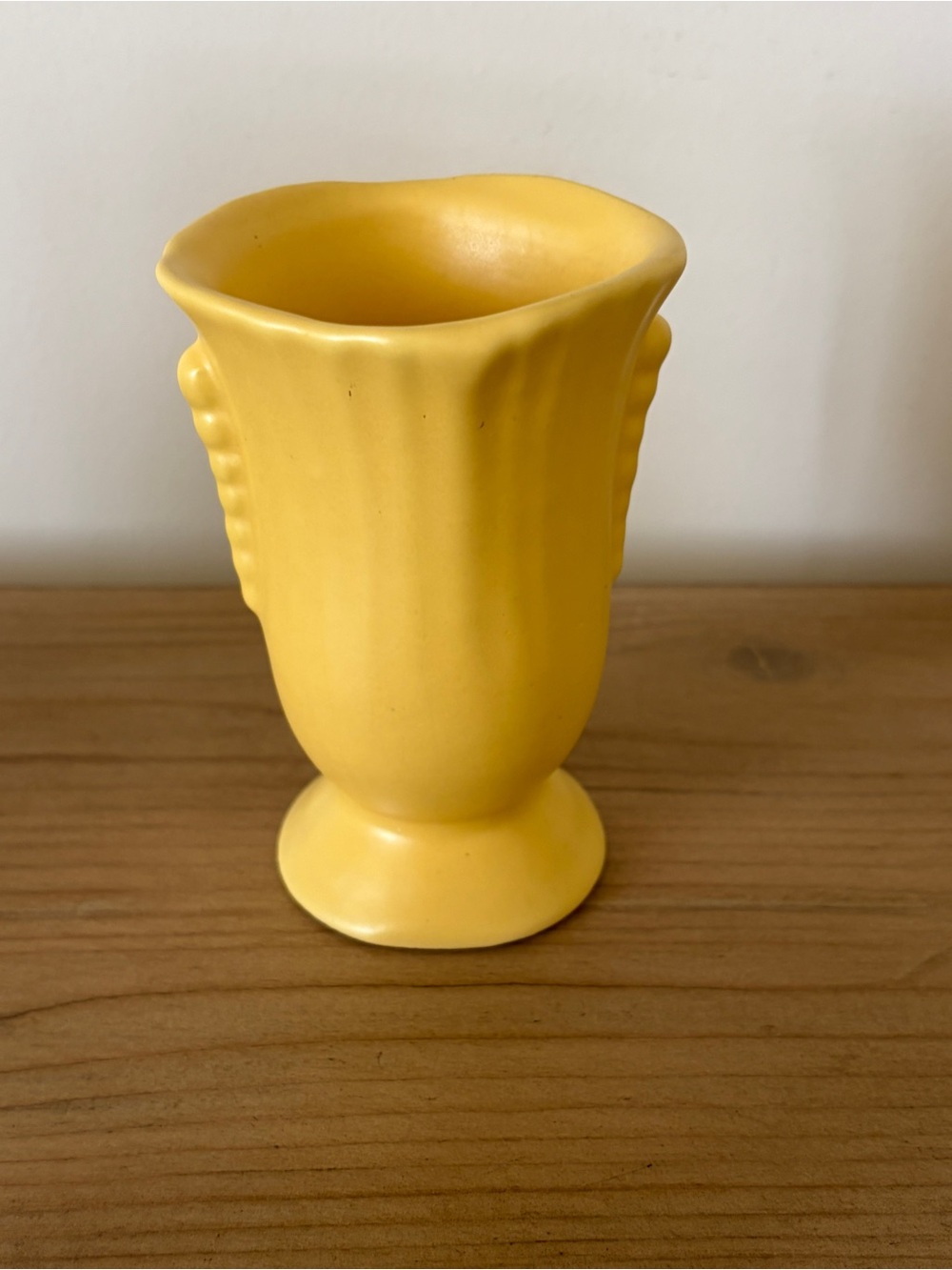 Shawnee Pottery Matte Yellow Bud Vase - Made in the USA